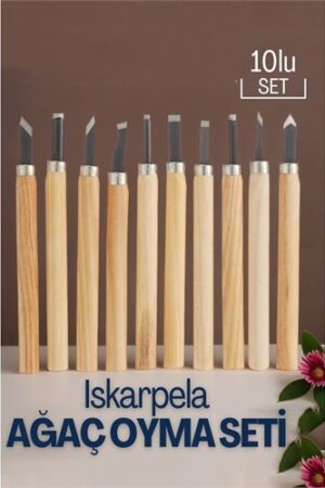 Ahşap Saplı İskarpela seti Ağaç ve Ahşap İşleme İçin Profesyonel Hobi Takımı Ahşap YontmaA Araçları. Kişisel Ürünler ve Kırtasiye.