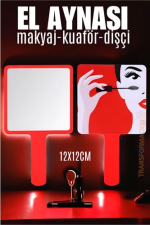 El Aynası Makyaj Aynası Kuaför Dişçi Güzellik Merkezi Aynası KIRMIZI. Oto-Hırdavat ve Testereler.