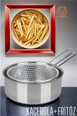 Fritözlü Kaçerola Multi Kullanım Çelik 20 CM. Oto-Hırdavat ve Oto ve Hırdavat Ürünleri.