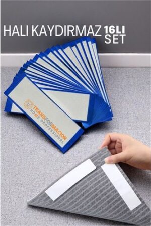 Halı Kaydırmaz - Halı Kilim Yolluk Kayma Önleyici Yapışkan 16 lı SET. Ev Ürünleri ve Ev Ürünleri.