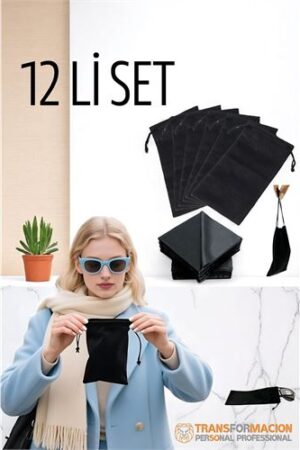 Kumaş Gözlük Kılıfı 6+6 Kılıf+Bezli SET. Kişisel Ürünler ve Kişisel Ürünler.