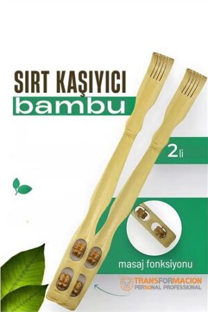 Masajlı Sırt Kaşıma Aparatı - Bambu Sırt Kaşıyıcı 2 li set. Kişisel Ürünler ve Kişisel Ürünler.