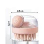 Şampuan Hazneli Silikon Peeling ve Masaj Fırçası - Görsel 2