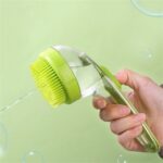 Şampuan Hazneli Silikon Saç Yıkama Peeling ve Masaj Fırçası - Görsel 4