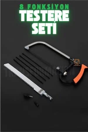 Testere Seti 8 in 1 8 Fonksiyonlu Karbon Çelik. Oto-Hırdavat ve Testereler.