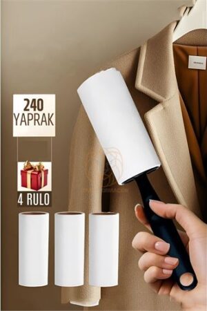 Tüy Alıcı Rulo Tüy Toplayıcı 240 Yaprak 4 Top. Kişisel Ürünler ve Giyim.
