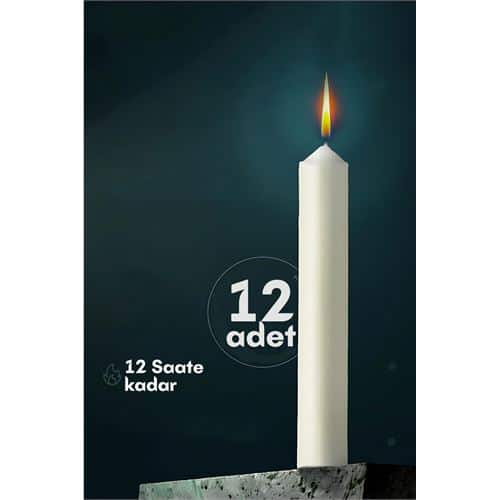 Klasik Mum 12 Adet - Kokusuz Mum. Oto-Hırdavat ve Testereler. Klasik Mum 12 Adet - Kokusuz Mum. Oto-Hırdavat ve Testereler.