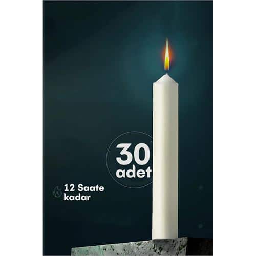 Klasik Mum 30 Adet - Kokusuz Mum. Oto-Hırdavat ve Testereler. Klasik Mum 30 Adet - Kokusuz Mum. Oto-Hırdavat ve Testereler.