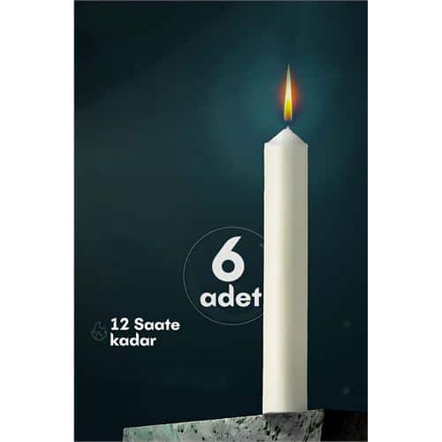 Klasik Mum 6 Adet - Kokusuz Mum. Oto-Hırdavat ve Testereler. Klasik Mum 6 Adet - Kokusuz Mum. Oto-Hırdavat ve Testereler.