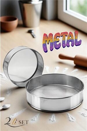 Metal Un Eleği 15 ve 24 cm 2 li SET. Mutfak Ürünleri ve Mutfak Ekipmanları.