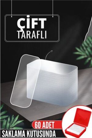 Pvc Nano Çift Taraflı Yapıştırıcı 60 ADET Sonsuz Alanda Kullanım. Oto-Hırdavat ve Oto ve Hırdavat Ürünleri.