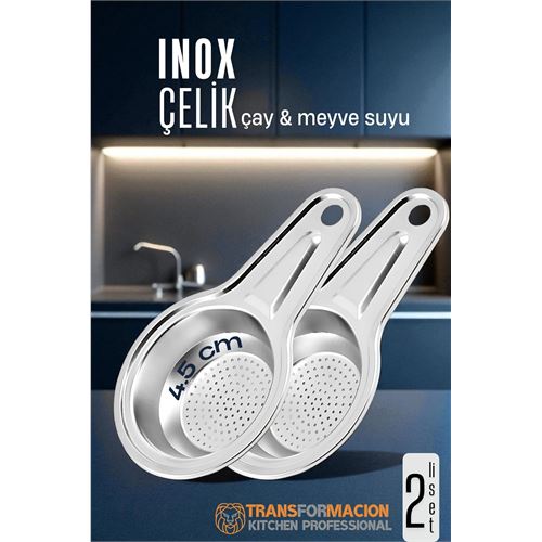 Inox Çelik Çay Süzgeci - Meyve Suyu Süzgeci - Profesyoneller İçin 2 li SET Paslanmaz Çelik. Mutfak Ürünleri ve Çay Kahve Yardımcıları. Inox Çelik Çay Süzgeci - Meyve Suyu Süzgeci - Profesyoneller İçin 2 li SET Paslanmaz Çelik. Mutfak Ürünleri ve Çay Kahve Yardımcıları.