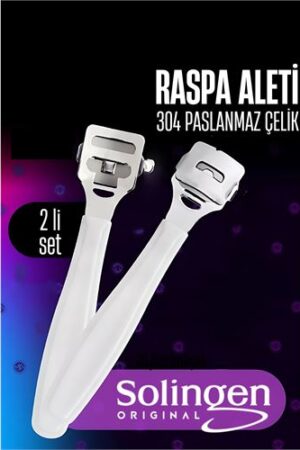 Raspa Aleti - Jiletli Ayak Topuk Törpüsü 2 adet Solingen Profesyonel. Kişisel Ürünler ve Kişisel Ürünler.
