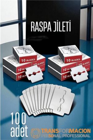Raspa Topuk Jileti 100 lu PAKET  Ayak Taban Nasır Yedek Jileti. Kişisel Ürünler ve Kişisel Ürünler.