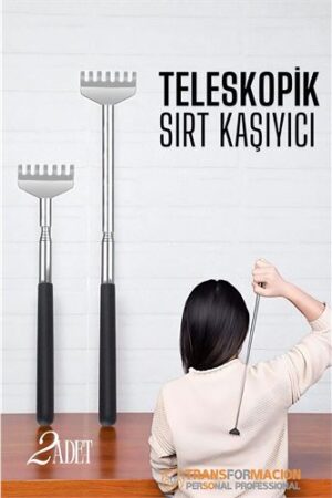 Sırt Kaşıyıcı - Telekopik 56 cm Sırt Kaşıma Aparatı Hanımeli 2 li SET. Kişisel Ürünler ve Kişisel Ürünler.