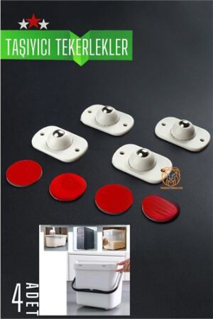 Bilyeli Mini Taşıyıcı Tekerlek Seti  360D Yapışkanlı. Oto-Hırdavat ve Oto ve Hırdavat Ürünleri.