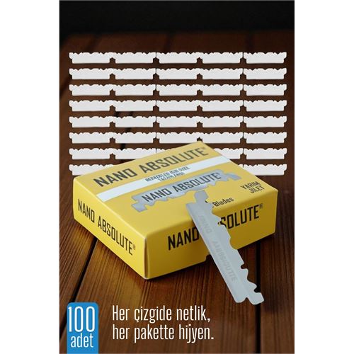 100 lü Berber Ustura Jileti - Yarım Jilet- Berber Jileti Nano Absolute. Kişisel Ürünler ve Tıraş Ürünleri. 100 lü Berber Ustura Jileti - Yarım Jilet- Berber Jileti Nano Absolute. Kişisel Ürünler ve Tıraş Ürünleri.