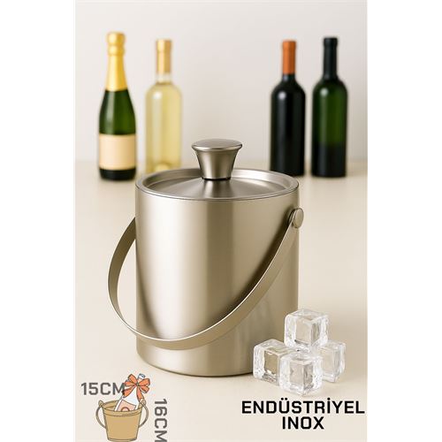 Buz Kovası Çift Cidarlı Yalıtımlı Endüstriyel Inox Şampanya Şarap Bira Soğutucu BIG. Mutfak Ürünleri ve Buz Kalıpları. Buz Kovası Çift Cidarlı Yalıtımlı Endüstriyel Inox Şampanya Şarap Bira Soğutucu BIG. Mutfak Ürünleri ve Buz Kalıpları.