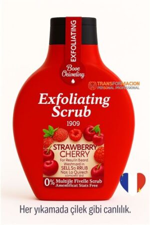 Çilek & Kiraz Özlü Peeling Jel Peeling Jel Scrub 500 ml. Kişisel Ürünler ve Kişisel Bakım Unisex.