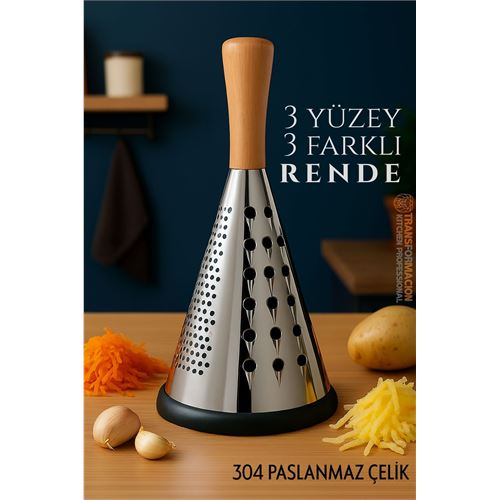 El Rendesi - Konik Tip Ergonomik 3 Taraflı Profesyonel 304 Paslanmaz Çelik. Mutfak Ürünleri ve Rendeler. El Rendesi - Konik Tip Ergonomik 3 Taraflı Profesyonel 304 Paslanmaz Çelik. Mutfak Ürünleri ve Rendeler.