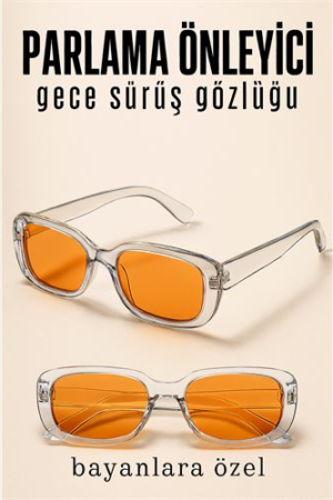 Parlama Önleyici Bayan Gece Sürüş Görüş Gözlüğü Sis Far Işık Önleyici Anti-Fog Gözlük. Oto-Hırdavat ve Seyahat Ürünleri.
