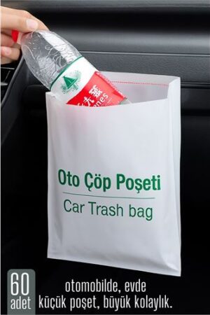 Pratik Çöp Poşeti - Yapışkanlı Çöp Poşeti 60 LI PAKET. Kişisel Ürünler ve Ayakkabı Bakımı.