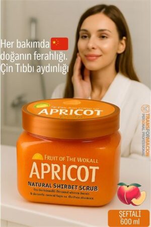 Profesyonel Şeftali Doğal Peeling - Tüm Vücut Scrub 600 ml. Kişisel Ürünler ve Kişisel Bakım Unisex.