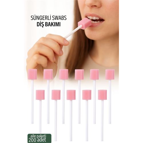 Süngerli Swab - Ağız ve Diş Bakım Çubuğu - 200 Adet Aile Paketi. Kişisel Ürünler ve Sağlık. Süngerli Swab - Ağız ve Diş Bakım Çubuğu - 200 Adet Aile Paketi. Kişisel Ürünler ve Sağlık.