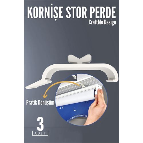 3 lü Kornişe Stor Perde Dönüştürücü – Perde Rayınızla Stor Perdeyi Buluşturmanın En Pratik Yolu. Ev Ürünleri ve Perde ve Kornişler. 3 lü Kornişe Stor Perde Dönüştürücü – Perde Rayınızla Stor Perdeyi Buluşturmanın En Pratik Yolu. Ev Ürünleri ve Perde ve Kornişler.