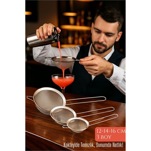 3’lü Bar Süzgeci Seti – 12-14-16 cm Çaplı Paslanmaz Çelik | Kokteyl ve Mutfak İçin. Mutfak Ürünleri ve Çay Kahve Yardımcıları. 3’lü Bar Süzgeci Seti – 12-14-16 cm Çaplı Paslanmaz Çelik | Kokteyl ve Mutfak İçin. Mutfak Ürünleri ve Çay Kahve Yardımcıları.
