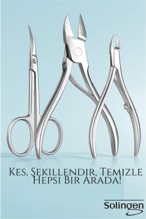 3’lü Paslanmaz Manikür Seti – Tırnak Makası