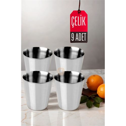 9 LU Paslanmaz Çelik Bardak – Kamp 9 LU Paslanmaz Çelik Bardak – Kamp