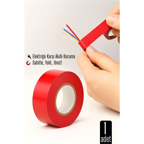 KIRMIZI Elektrik Bandı – Yüksek Yalıtım Gücü KIRMIZI Elektrik Bandı – Yüksek Yalıtım Gücü