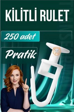 Kilitli Perde Düğmesi Perde Ruleti Perde Düğmesi 250 Adet. Oto-Hırdavat ve Oto ve Hırdavat Ürünleri.