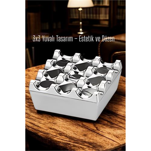 Metal Döküm Küllük – 3x3 Yuvalı Metal Döküm Küllük – 3x3 Yuvalı