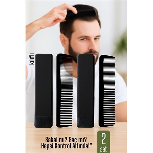 2 li Kılıflı Cep Tarağı – 14 x 3 cm | Kompakt 2 li Kılıflı Cep Tarağı – 14 x 3 cm | Kompakt