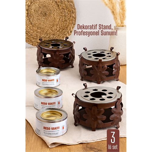 3 lü SET Dekoratif Metal Osmanlı Ocağı ve Reşo Yakıtı – Isıtmalı Sunum İçin Güvenli ve Şık Çözüm. Kişisel Ürünler ve Piknik Outdoor. 3 lü SET Dekoratif Metal Osmanlı Ocağı ve Reşo Yakıtı – Isıtmalı Sunum İçin Güvenli ve Şık Çözüm. Kişisel Ürünler ve Piknik Outdoor.