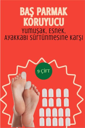 9 Çift Silikon Parmak Koruyucu – Baş Parmak Uyumlu | Yumuşak