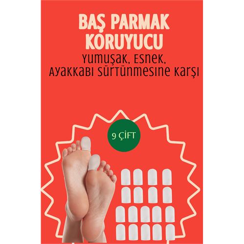9 Çift Silikon Parmak Koruyucu – Baş Parmak Uyumlu | Yumuşak 9 Çift Silikon Parmak Koruyucu – Baş Parmak Uyumlu | Yumuşak