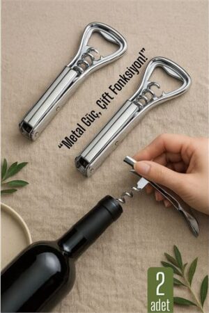 Barmen Tipi Şişe Açacağı ve Tirbuşon – 2’si 1 Arada | Ergonomik