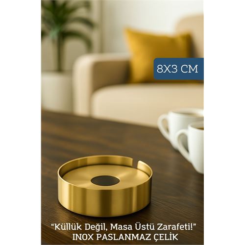 Gold Inox 1 MM Scotch Çelik Küllük – 8 cm x 3 cm | Modern Gold Inox 1 MM Scotch Çelik Küllük – 8 cm x 3 cm | Modern