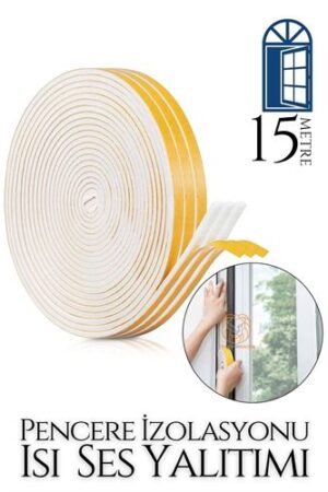 Pencere Ses Isı Yalıtım Sünger Bant 15 METRE. Ev Ürünleri ve Ev Ürünleri.