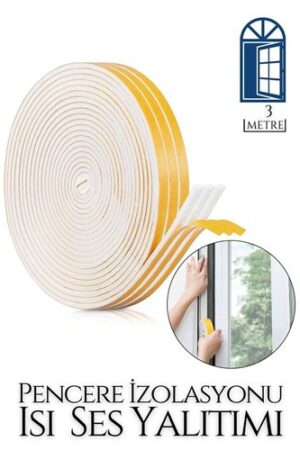 Pencere Ses Isı Yalıtım Sünger Bant 3 METRE. Ev Ürünleri ve Ev Ürünleri.
