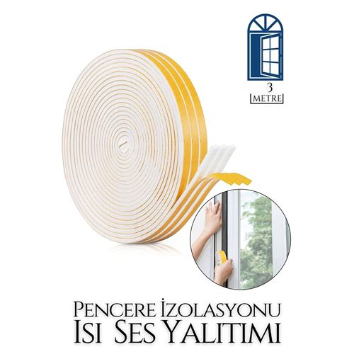 Pencere Ses Isı Yalıtım Sünger Bant 3 METRE. Ev Ürünleri ve İzolasyon Yalıtım Ürünleri. Pencere Ses Isı Yalıtım Sünger Bant 3 METRE. Ev Ürünleri ve İzolasyon Yalıtım Ürünleri.