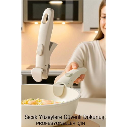 Profesyonel Kıskaçlı Tencere Tava Tutucu – Isıya Dayanıklı Profesyonel Kıskaçlı Tencere Tava Tutucu – Isıya Dayanıklı