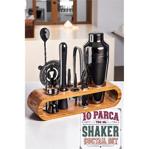 Shaker Kokteyl Set - 10 Parça 750 ML Shaker Coctail Set Bambu Standlı. Kişisel Ürünler ve Hobi Ürünleri. Shaker Kokteyl Set - 10 Parça 750 ML Shaker Coctail Set Bambu Standlı. Kişisel Ürünler ve Hobi Ürünleri.