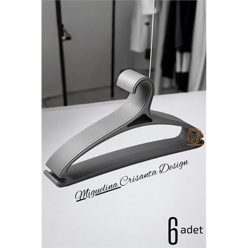 Tasarım Askı Seti 6 ADET Elbise Askısı M.Crisanta GRİ. Oto-Hırdavat ve Testereler. Tasarım Askı Seti 6 ADET Elbise Askısı M.Crisanta GRİ. Oto-Hırdavat ve Testereler.