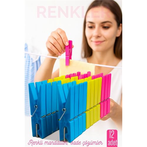 12’li Plastik Mandal Seti – Renkli 12’li Plastik Mandal Seti – Renkli