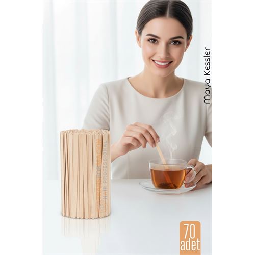 Ahşap Karıştırıcı Kaşık – 70'li Paket | Çay Ahşap Karıştırıcı Kaşık – 70'li Paket | Çay