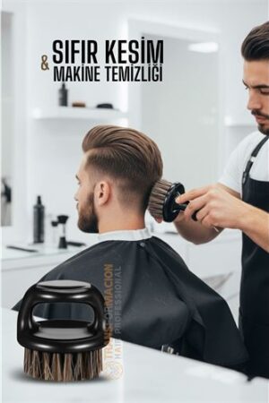 At Kılı Fade Fırça – Berberler İçin Sıfır Kesim ve Makine Temizleme Fırçası. Kuaför Berber ve Kuaför Malzemeleri.